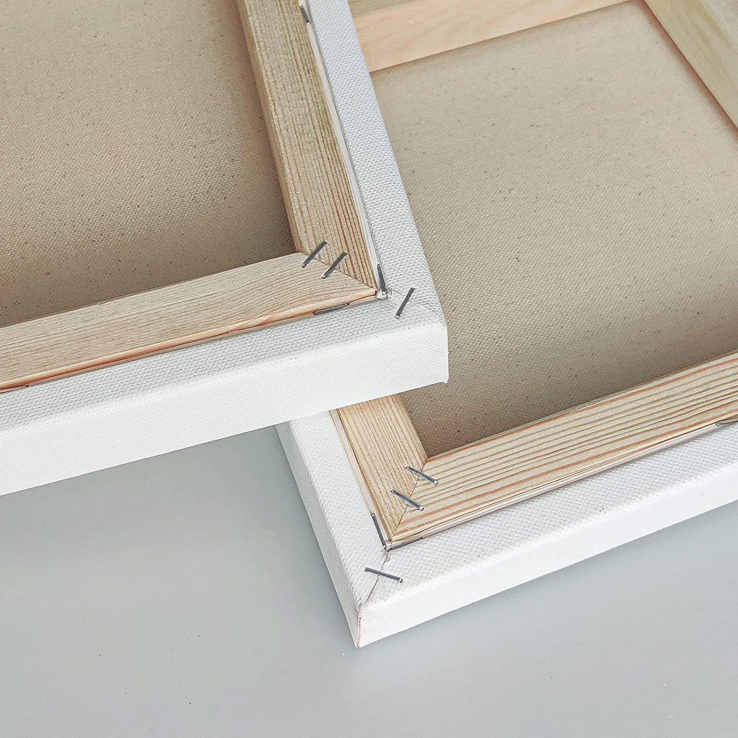 16 oz Triple Primed 10"x20" Acid free Gallery Wrapped Canvases 3-Pack,1 1/2 Inches Profile