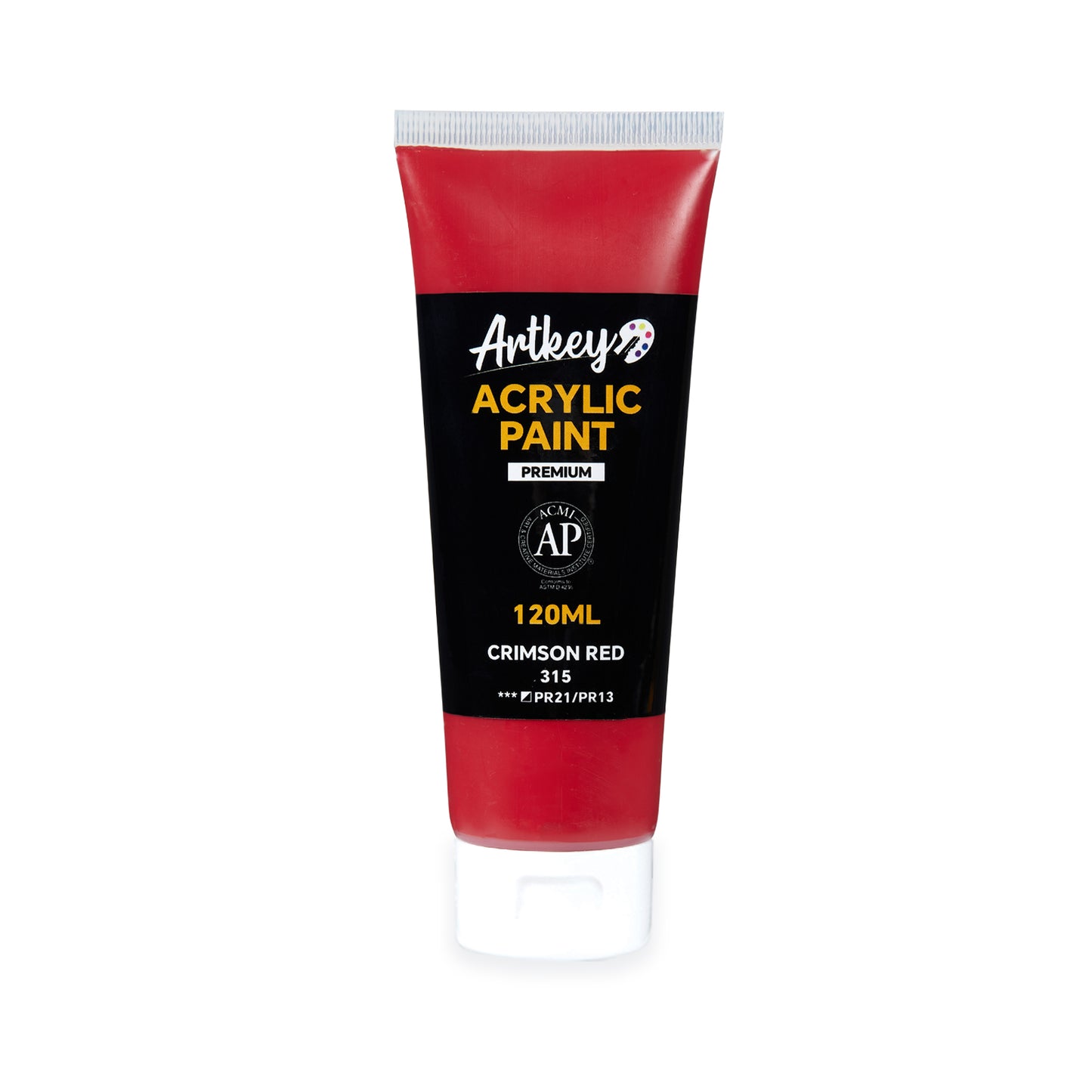 Artkey Acrylic Paint - Crimson Red 120 ml/4.06 oz