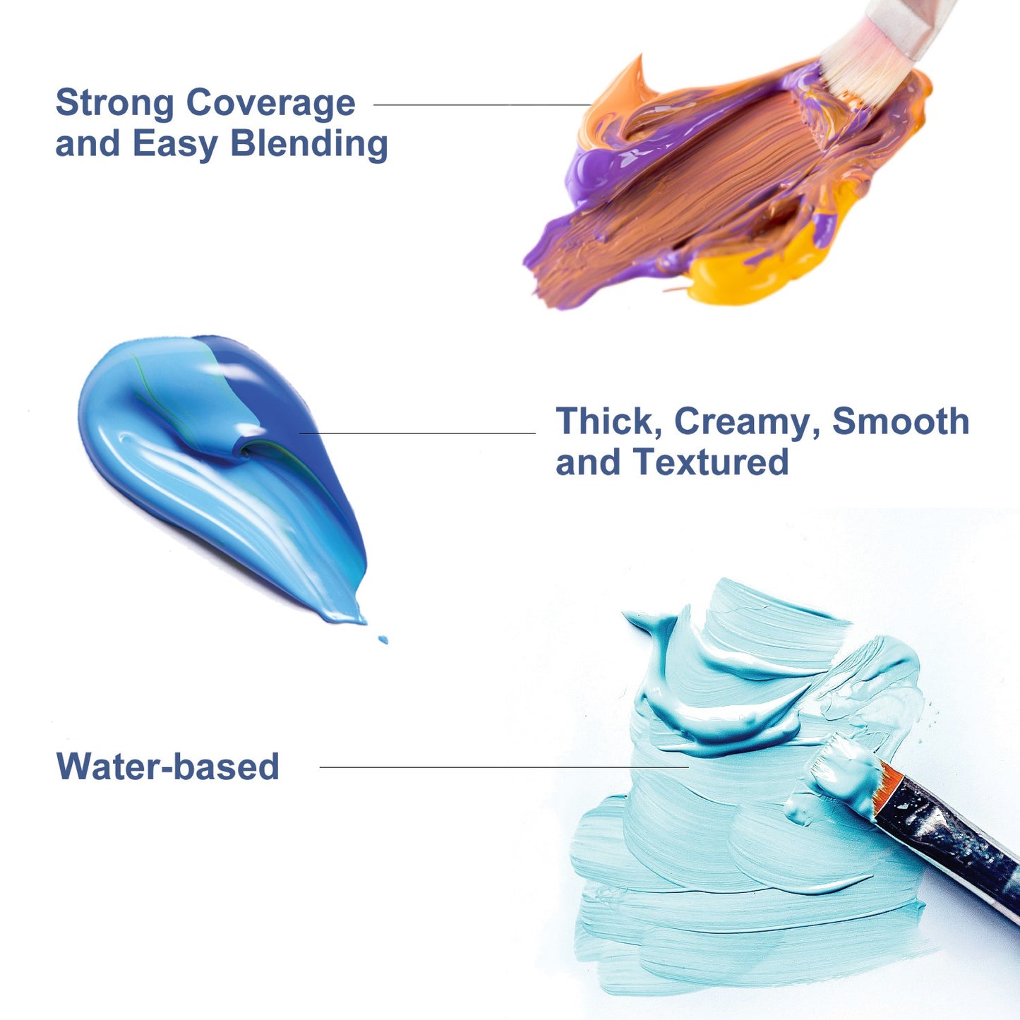 Artkey Acrylic Paint Set - 52 Colors 2 oz/59 ml