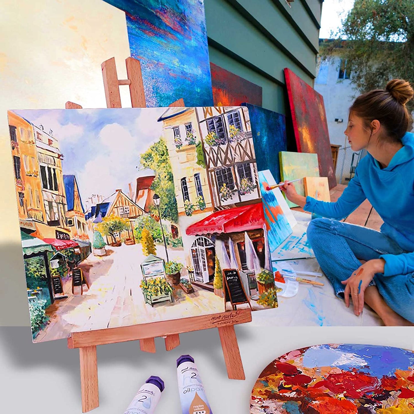 10 oz Triple Primed 8"x10" Acid free Canvas Panel 60-Pack