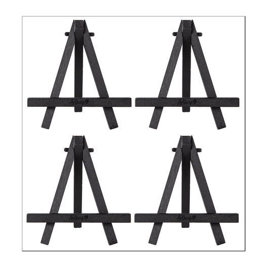 Artkey Mini Easel Stand for Painting and Display - Pack of 4