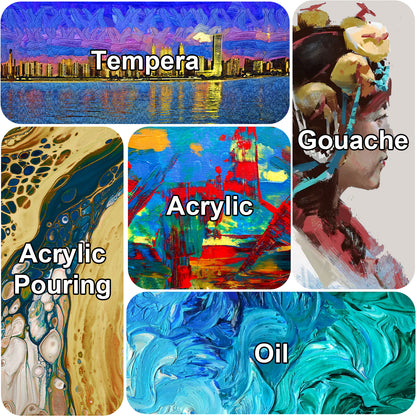 16 oz Triple Primed 30"x36" Acid free Gallery Wrapped Canvases 1-Pack，1 1/2 Inches Profile