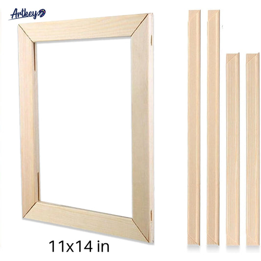 Artkey Canvas Stretcher Bars, 11x14 in Wood Frame Kit for DIY Canvas Stretching